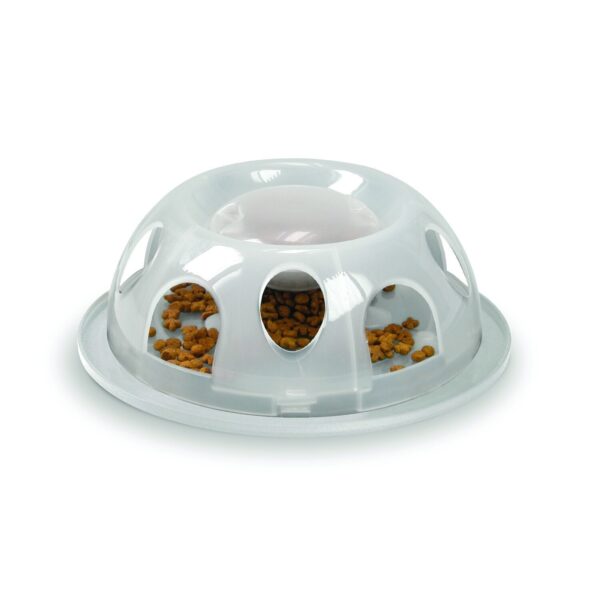 Smartcat Tiger Diner Interactive Slow Cat Bowl - Natural