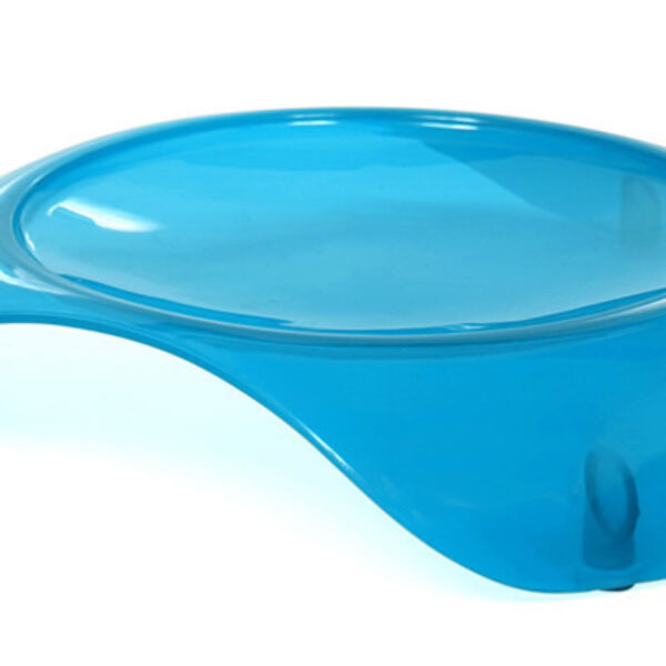 Smartcat Shallow Cat Food Dish by Smart Cat - Small Blue