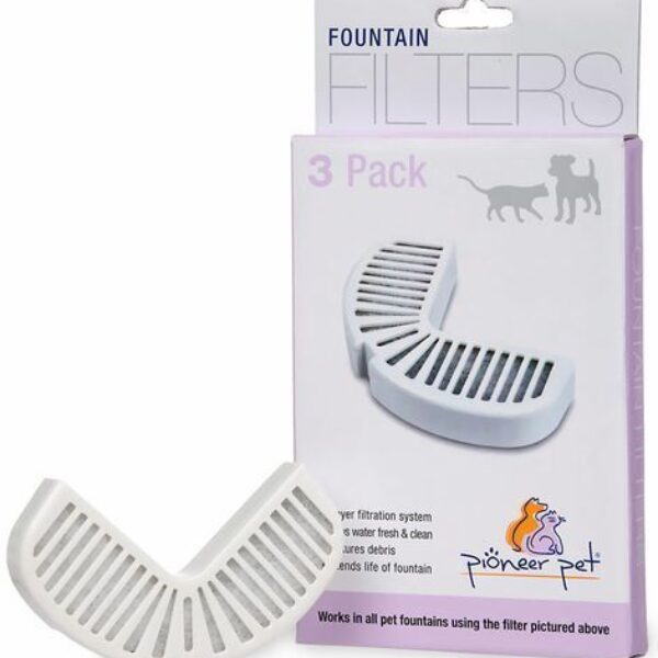 Pioneer Pet Filters For Stainless And Ceramic Fountains - 3 Pack