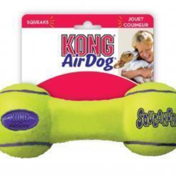 3 x KONG Airdog Squeaker Dumbbell Medium