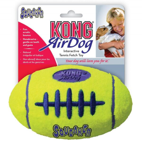 3 x KONG Airdog Squeaker Football Large