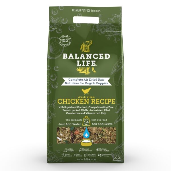 Balanced Life Air Dried Dog Food - Chicken 3.5kg