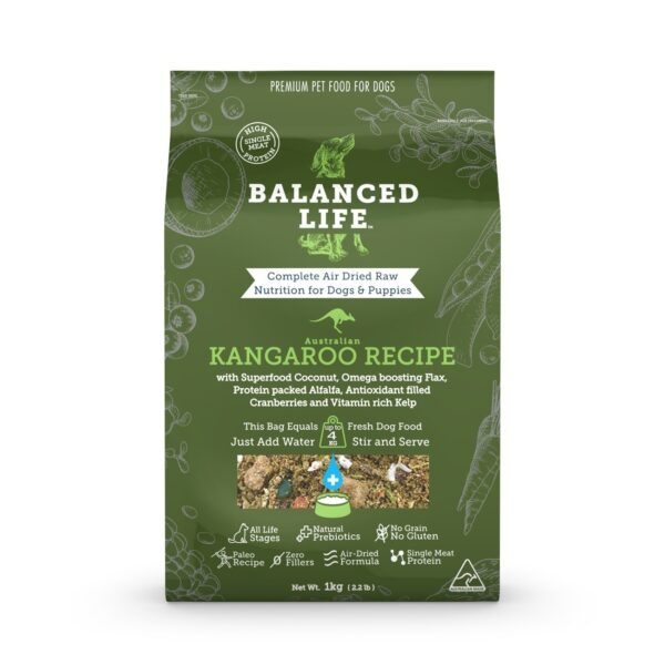 Balanced Life Air Dried Dog Food - Kangaroo - 200g