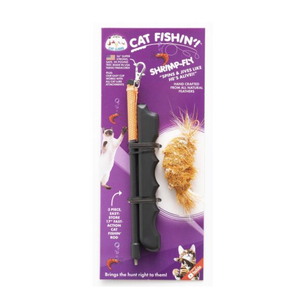 Cat Lures Cat Fishin' Rod Teaser Cat Toy - Da Shrimp