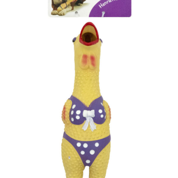 Charming Pet Squawkers Extreme Squeaker Latex Dog Toy - Henrietta - Large